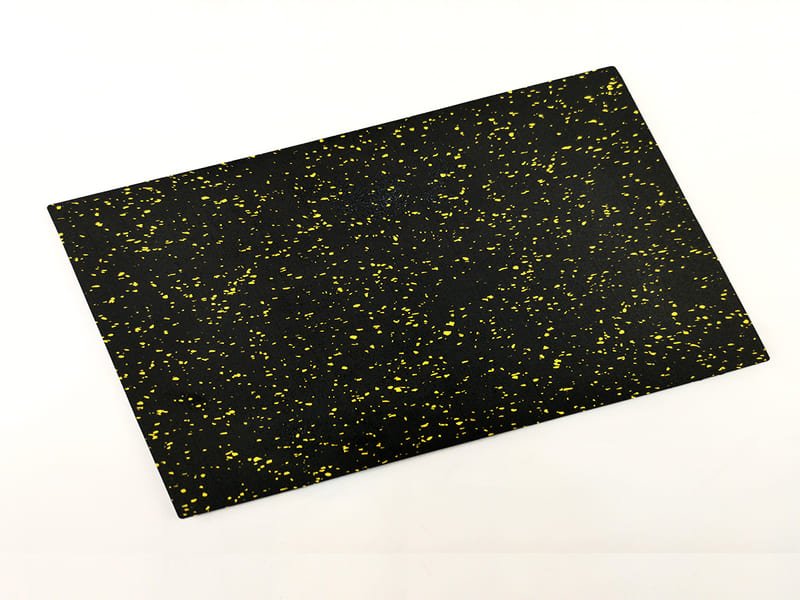 Official FloorScore certificate for low VOC emissions next to a gym flooring sample